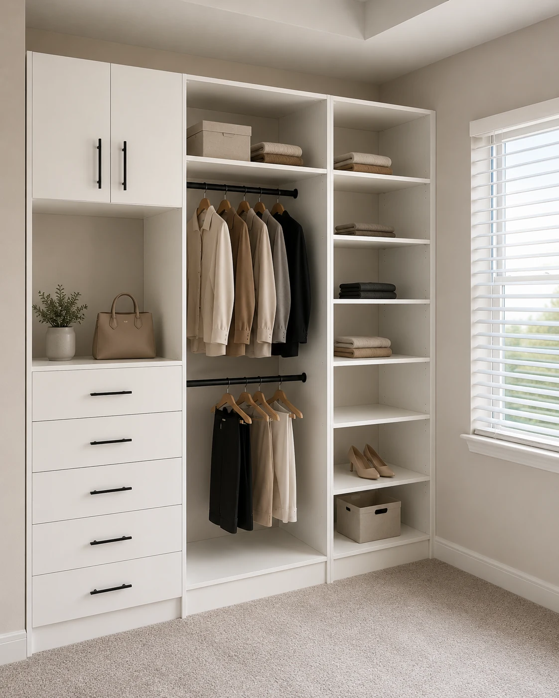 Completed clozy closet installation