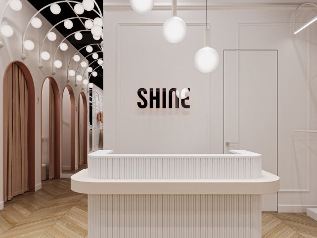 Дизайн інтер’єру магазину жіночого одягу SHINE у ТРЦ Retroville